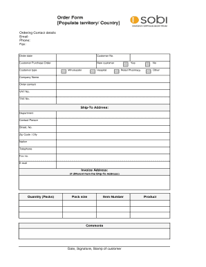 Order Form