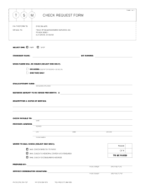 Check Request Form