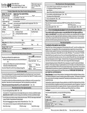 Medicare Blue Choice Enrollment Form