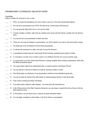 Information Technology 35th Study Guide