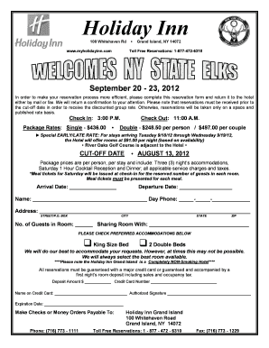 Holiday Inn Grand Island Reservation Form