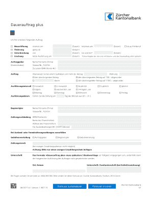 Dauerauftrag plus