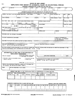 Employer's First Report for Workers Compensation