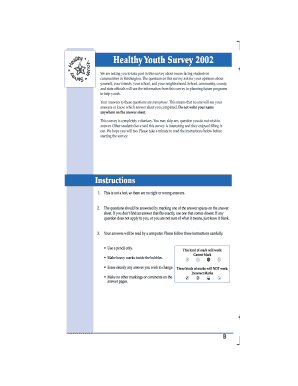 Healthy Youth Survey 2002