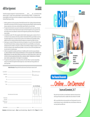 eBill User Agreement