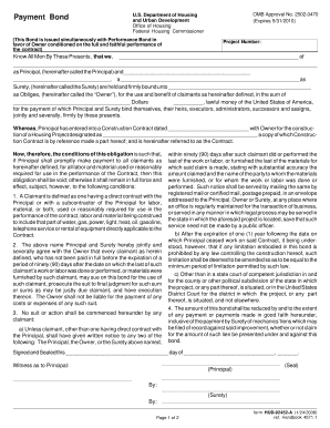 Payment Bond for Housing Project