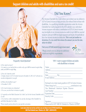 Arizona Charitable Tax Credit Form