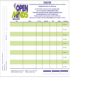 Schizophrenia Society of Alberta Pledge Form