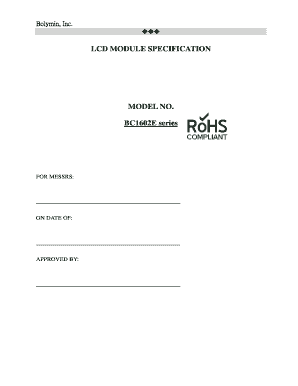 LCD Module Specification