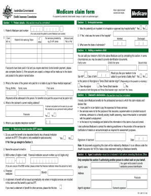 Australian Medicare Claim Form