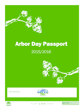 Vermont Arbor Day Passport Workbook