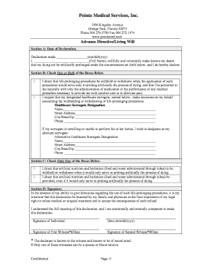Florida Advance Directive/Living Will