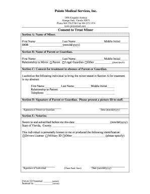 Consent to Treat Minor