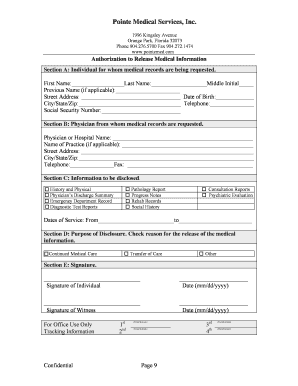 Authorization to Release Medical Information