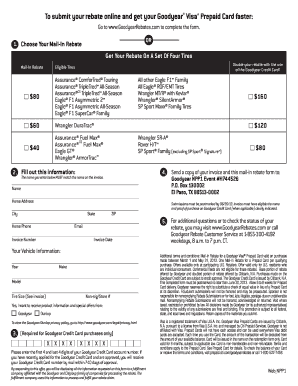 Goodyear Tire Rebate Form