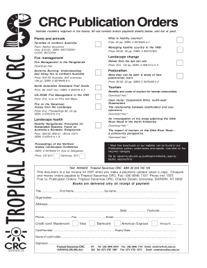 Publication Order Form