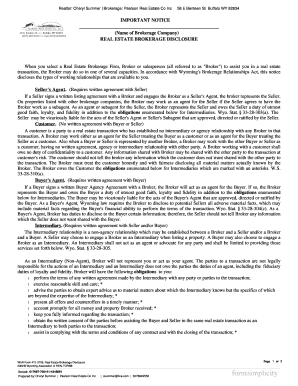 Wyoming Real Estate Brokerage Disclosure