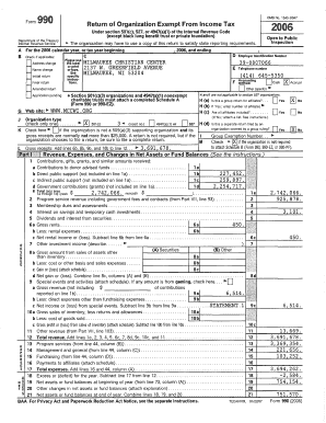 IRS Form 990 2006