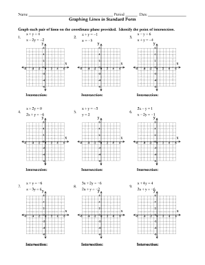 Graphing Lines Worksheet