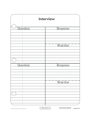 Interview Response Template