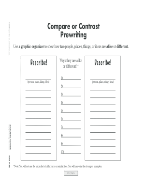 Compare or Contrast Writing Assignment