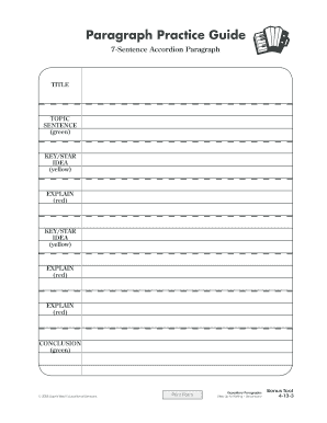7-Sentence Accordion Paragraph Guide