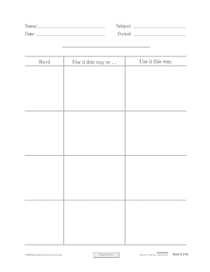 Step Up to Writing Vocabulary Tool
