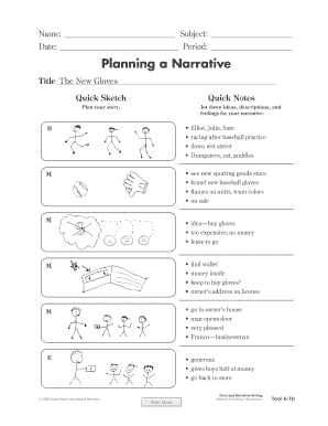 Narrative Writing Worksheet