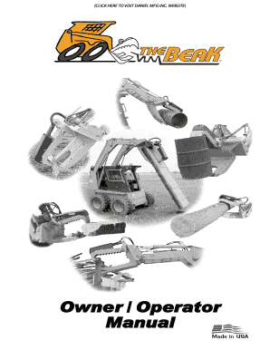 The Beak Skid-Steer Attachment Owner Manual