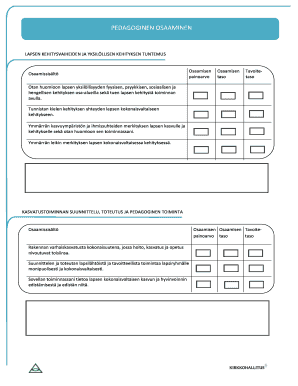 Childcare Worker Competency Assessment Form