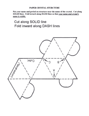 PAPER CRYSTAL STURCTURE - Coventry Schools - coventryschools