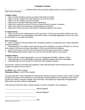 Student Computer Use Agreement