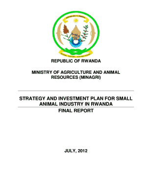 STRATEGY AND INVESTMENT PLAN FOR SMALL ANIMAL INDUSTRY IN - minagri gov