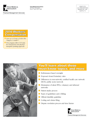 Texas Workers' Compensation Seminar Registration Form