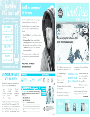 Union Gospel Mission Winter Donation Form