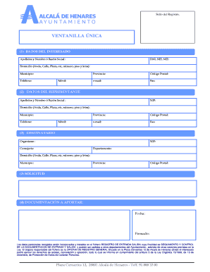 Formulario de Ventanilla Única de España