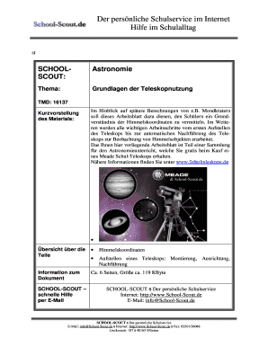 Grundlagen der Teleskopnutzung