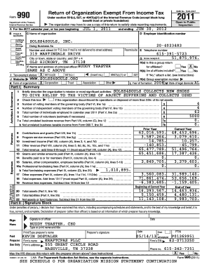 Form 990 Return of Organization Exempt From Income Tax