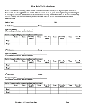 Field Trip Medication Form - bhighlandhighbandbborgb