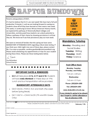 DSST School Attendance Notice