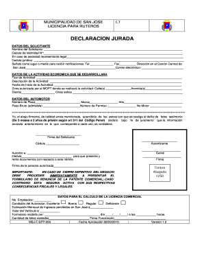 Licencia para Ruteros