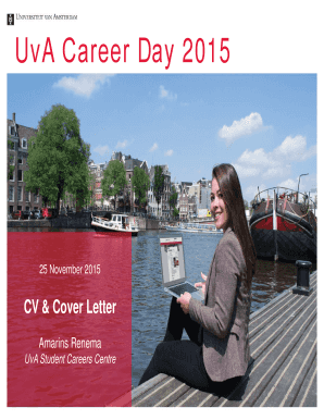 Project proposal letter sample - CV amp Cover Letter - University of Amsterdam