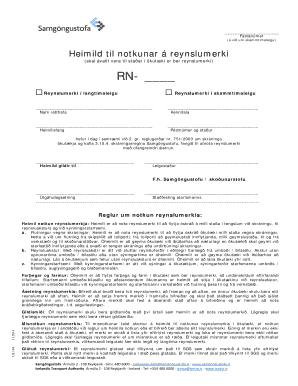 Icelandic Short-Term Lease Permit