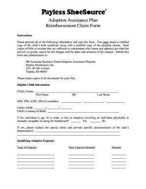 Fillable Online Adoption Assistance Plan - Mypaylesscom Fax Email Print ...