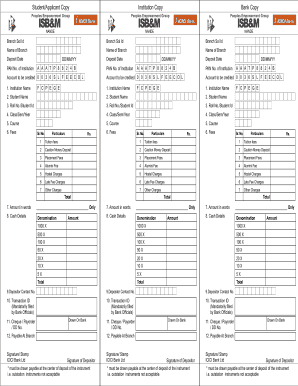 Student Fee Payment Receipt