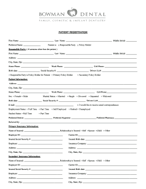 Patient Registration Form