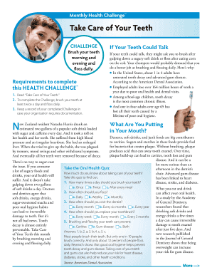 Monthly Health Challenge: Take Care of Your Teeth
