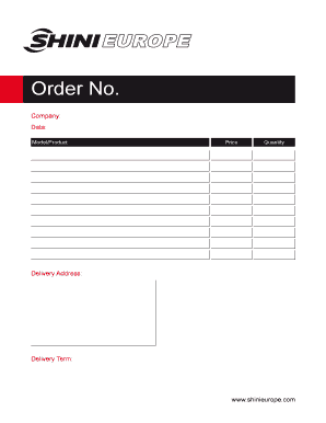 Purchase Order Template