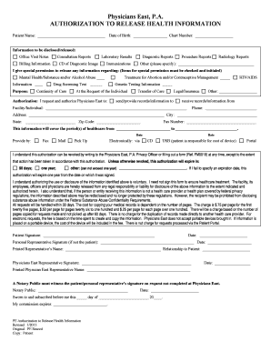 Authorization to Release Health Information