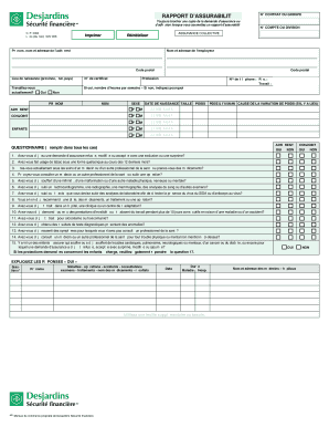 Rapport d’assurabilité